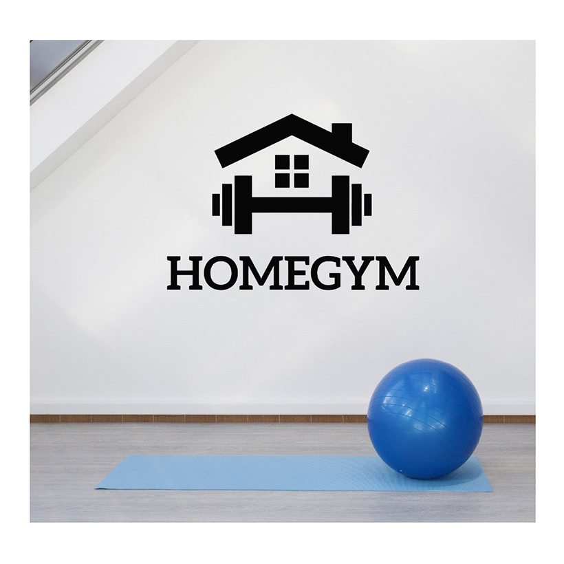 Home Gym Wallpaper - Stiker Dapat Dilepas, Stiker Dinding Gym,