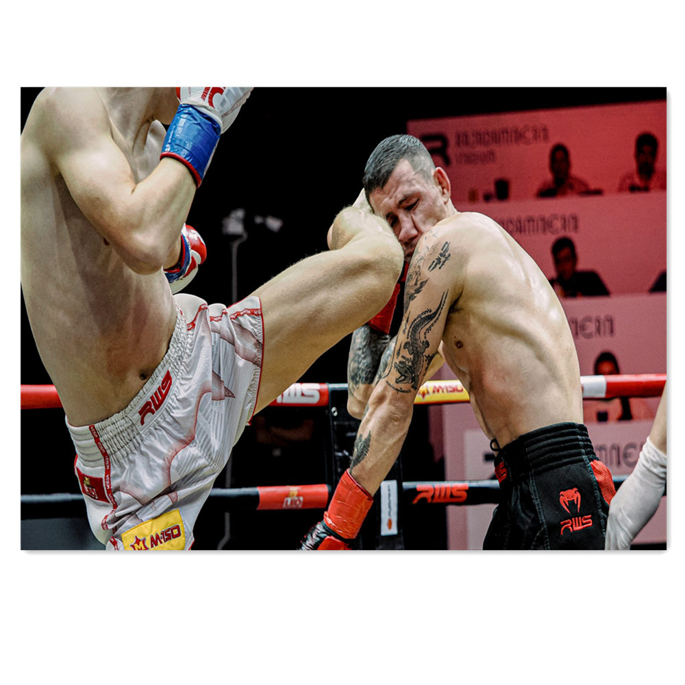 Home Gym Wallpaper - Lukisan Kanvas Stadion Muay Thai, Cetakan