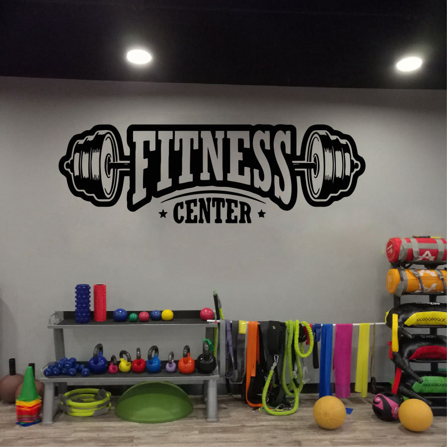 Home Gym Wallpaper - Gym Vinyl Dekorasi Dinding Decal Klub
