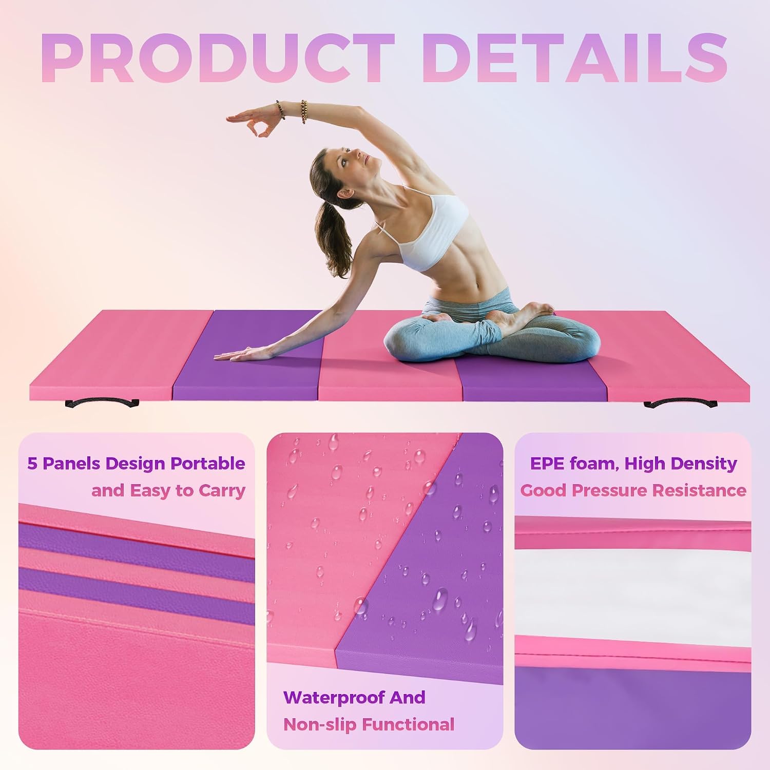 Matras Yoga Lipat, Matras Sena - Home Gym Floor ulasan dan harga