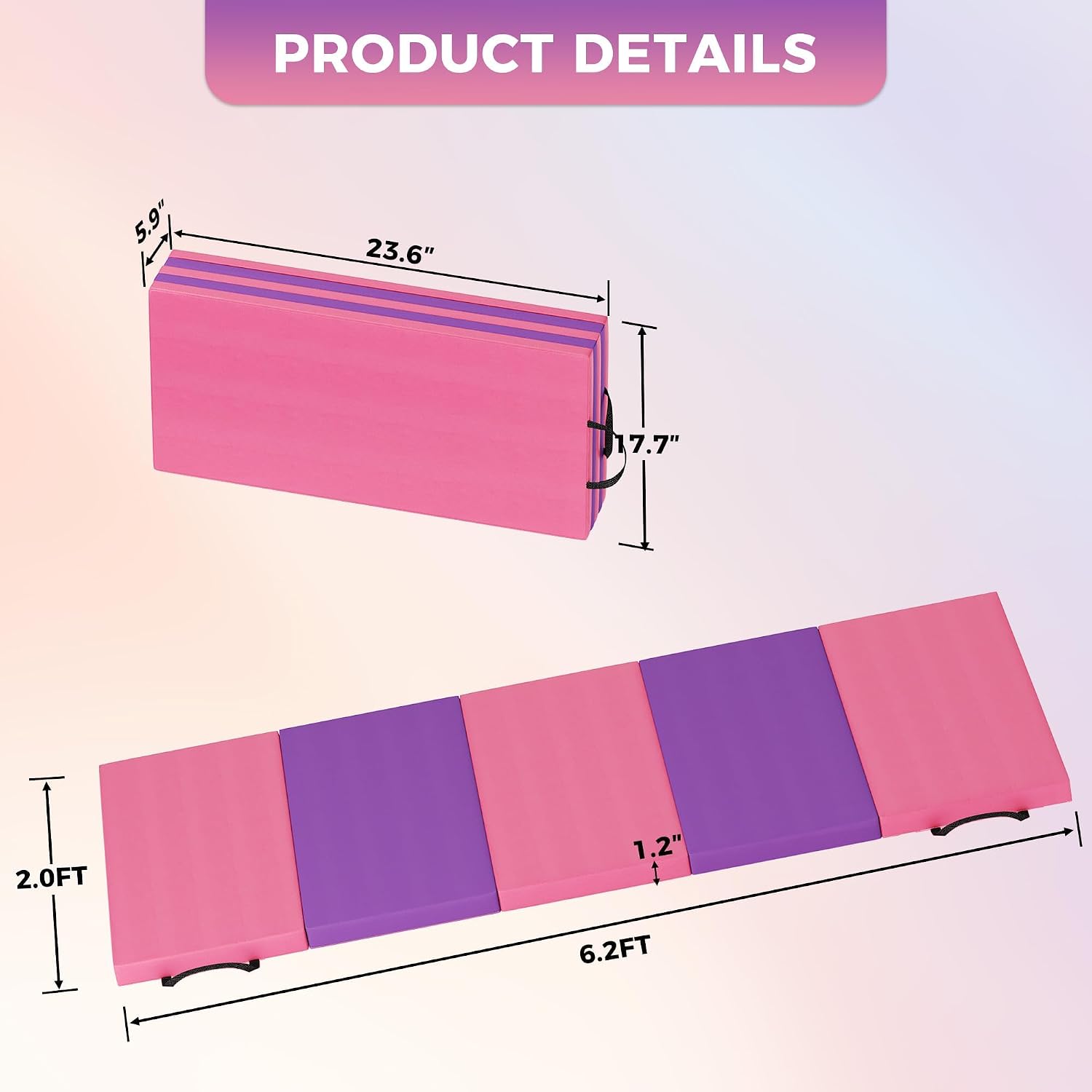Matras Yoga Lipat, Matras Sena - Home Gym Floor ulasan dan harga