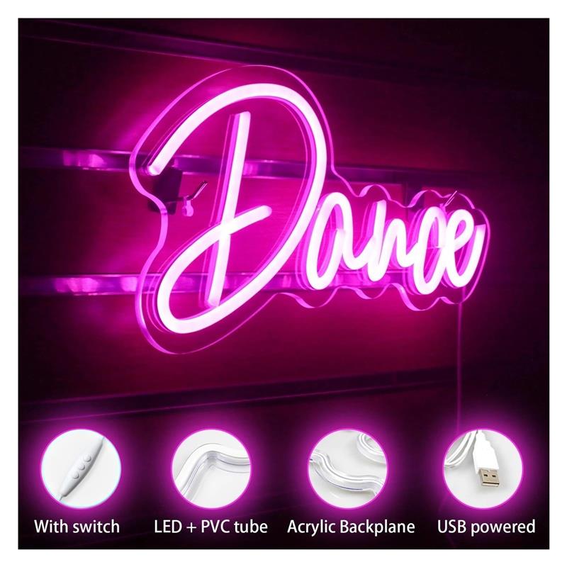 Lampu Neon Tanda Dansa Lampu M - Home Gym Wallpaper ulasan dan harga