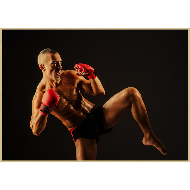 Poster lukisan kertas Kraft st - Home Gym Wallpaper ulasan dan harga
