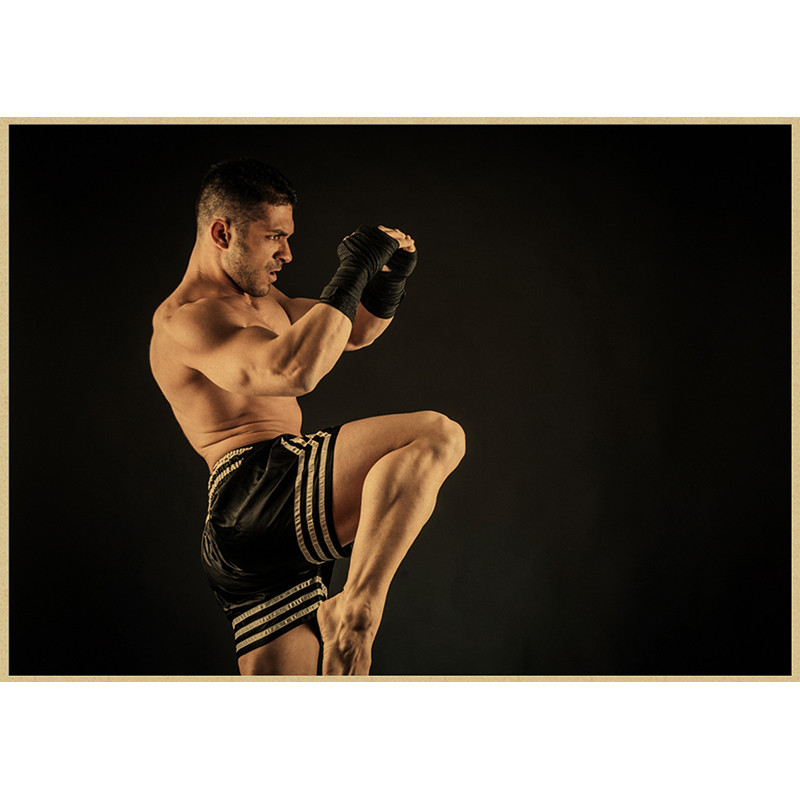 Poster lukisan kertas Kraft st - Home Gym Wallpaper ulasan dan harga