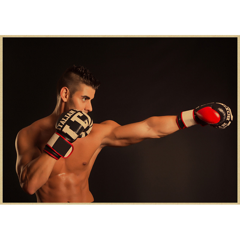 Poster lukisan kertas Kraft st - Home Gym Wallpaper ulasan dan harga