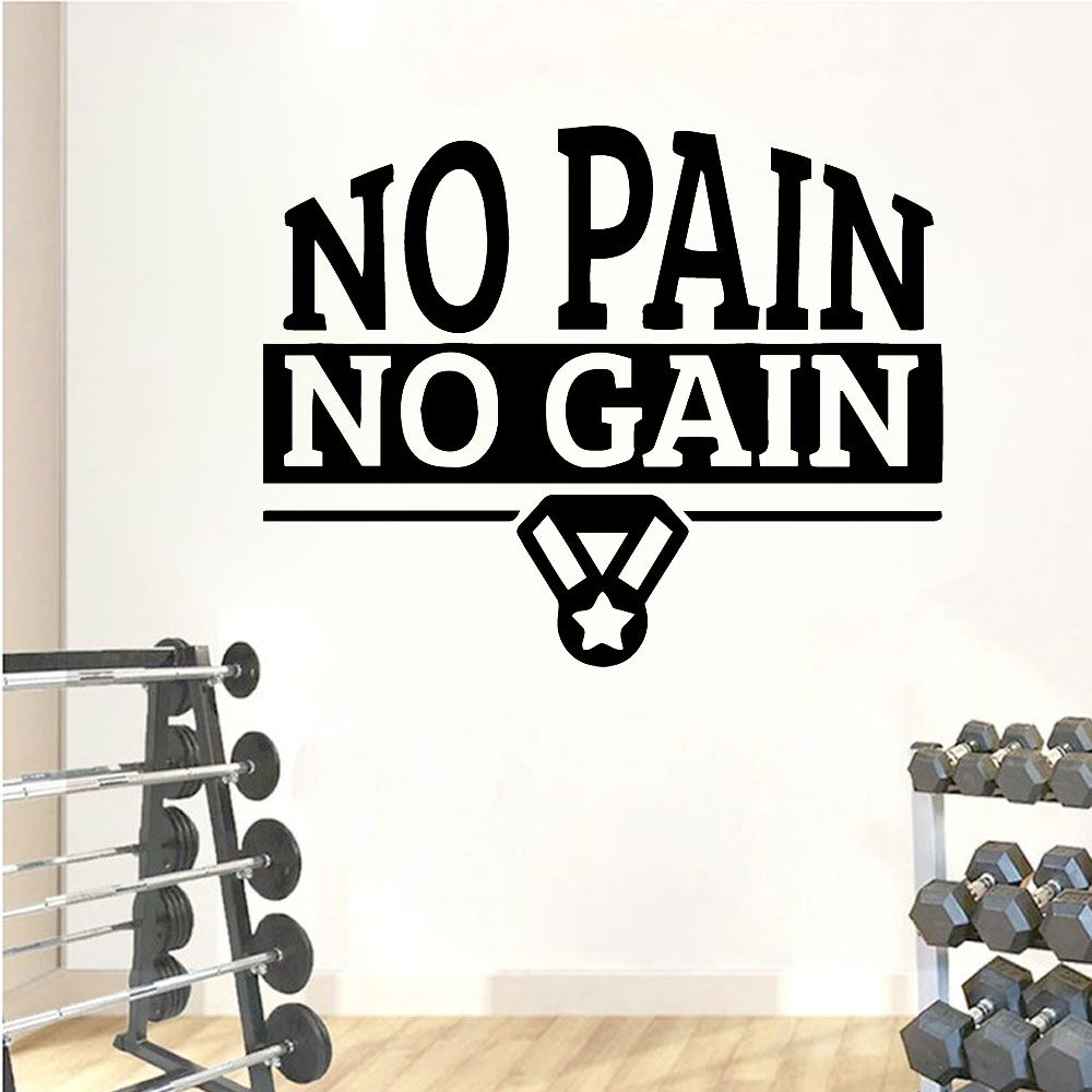 Stiker Dinding Gym Kutipan No  - Home Gym Wallpaper ulasan dan harga