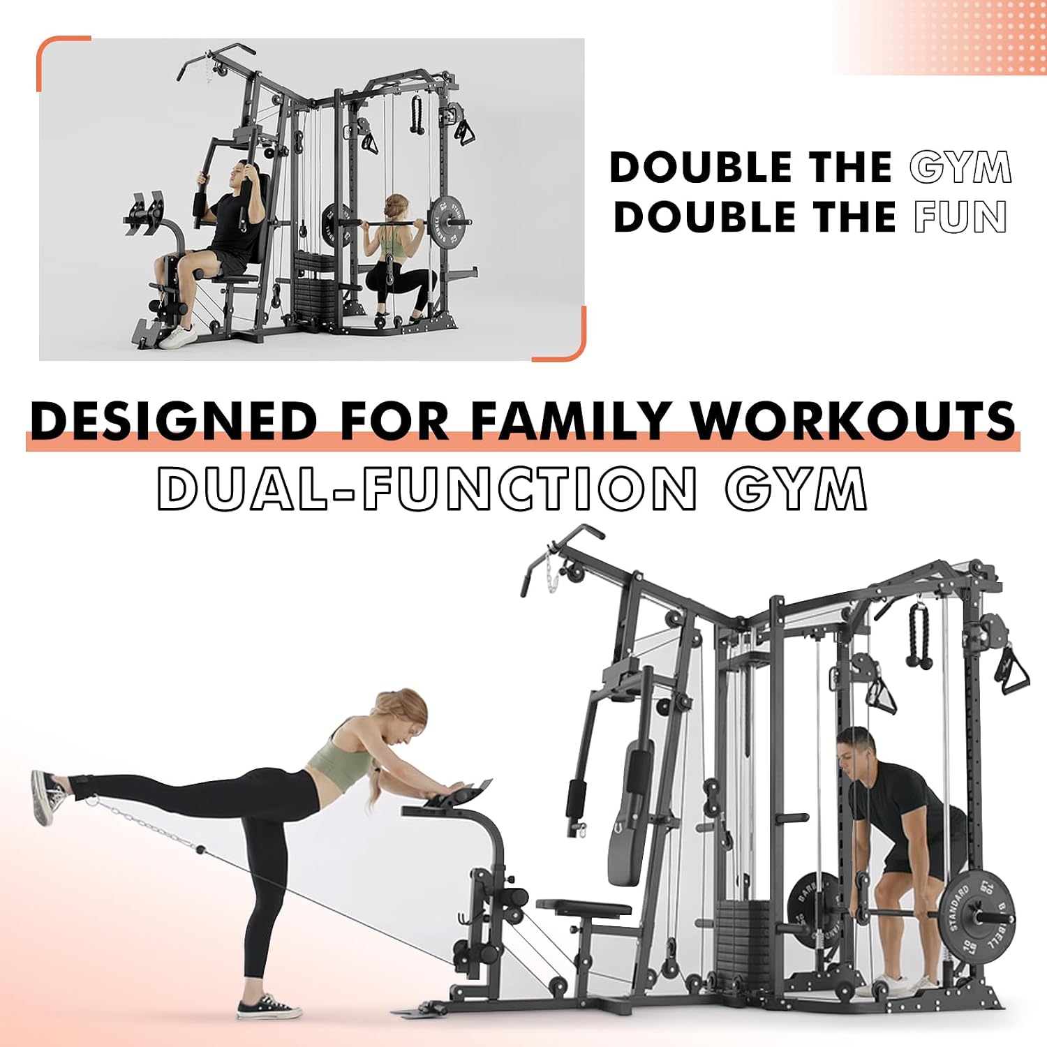 Mesin SmithΔ Dual-Station, Sta - Home Gym With Smith Machine ulasan dan harga