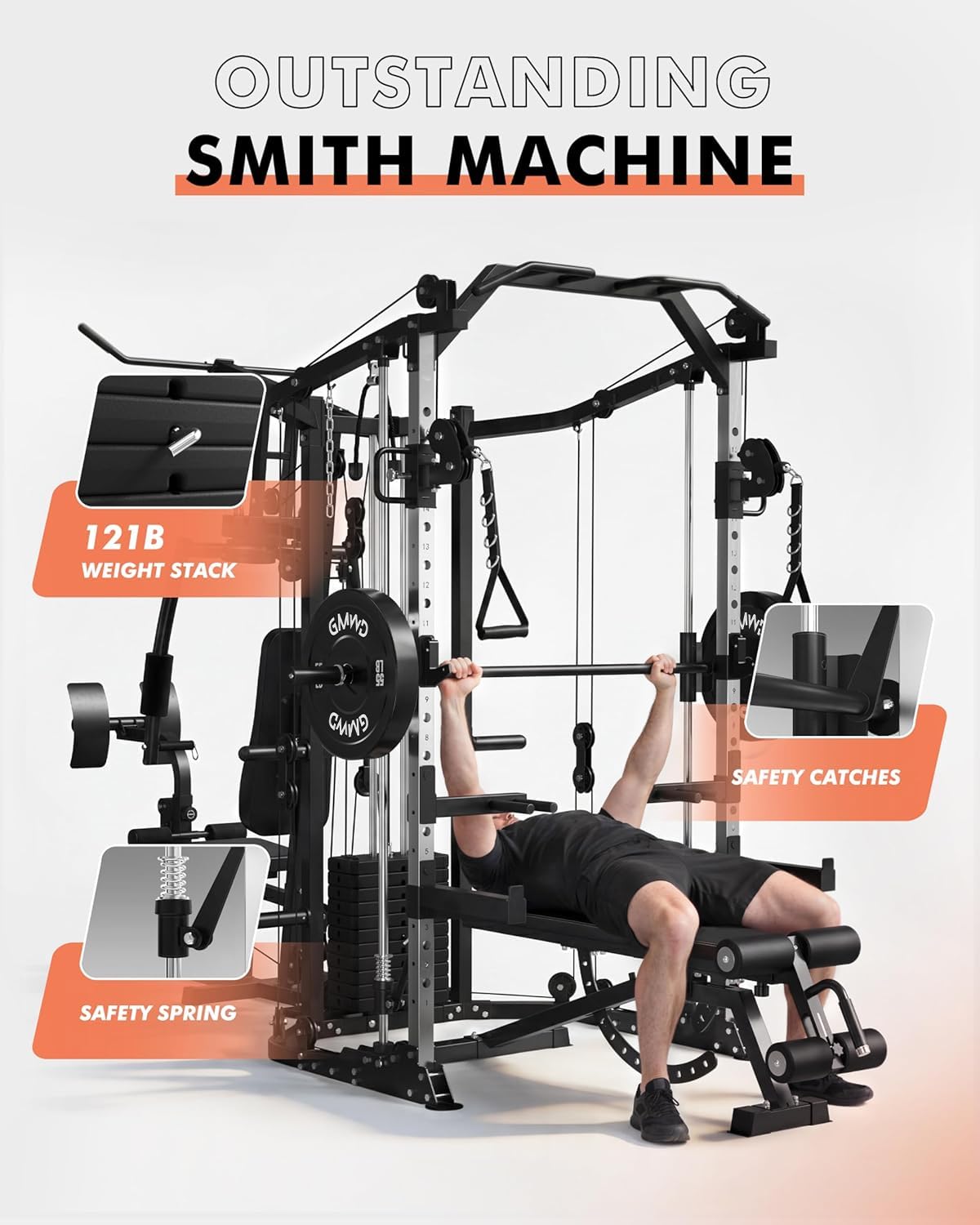 Mesin SmithΔ Dual-Station, Sta - Home Gym With Smith Machine ulasan dan harga