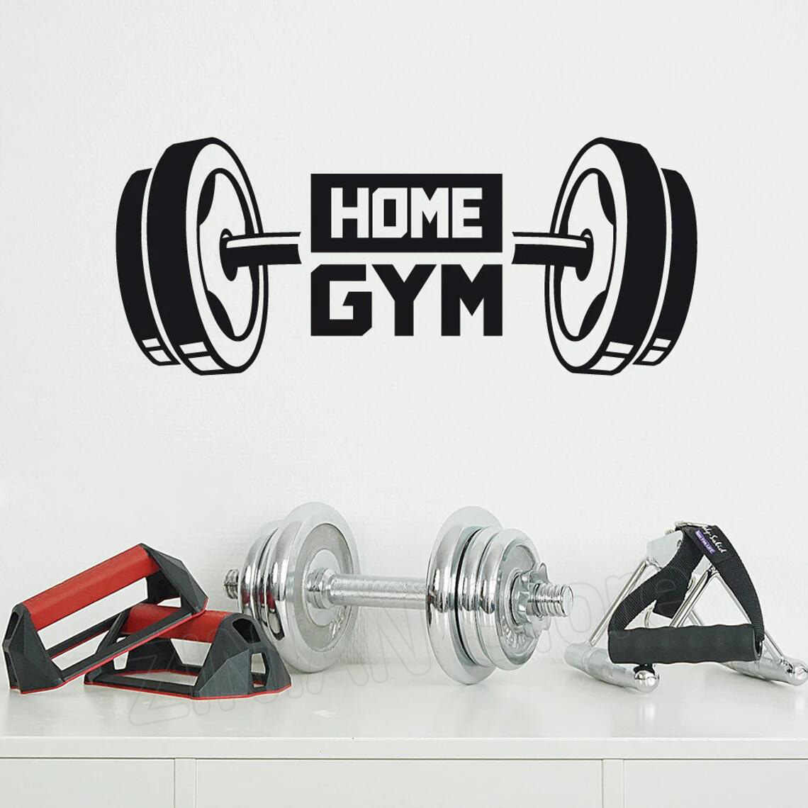 Stiker Dinding Dekorasi Gym Ru - Home Gym Wallpaper ulasan dan harga
